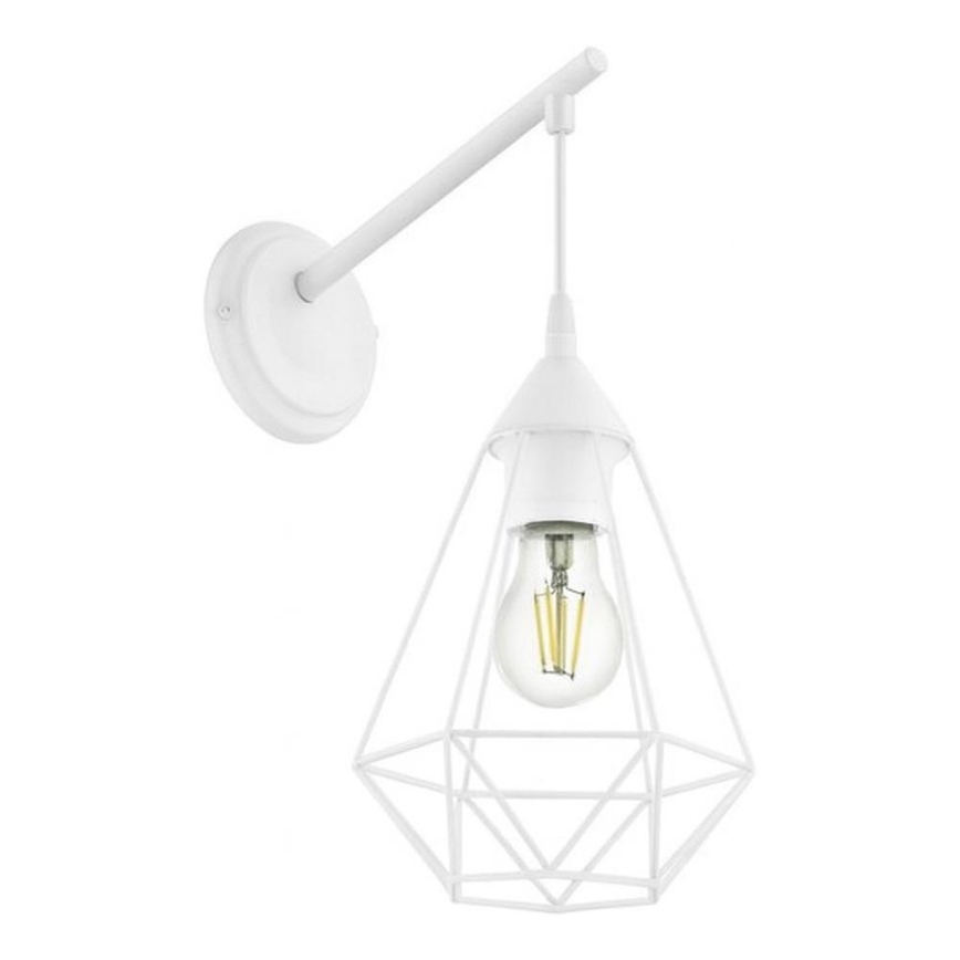 Eglo 79084 - BYRON-seinävalaisin 1xE27/60W/230V, valkoinen