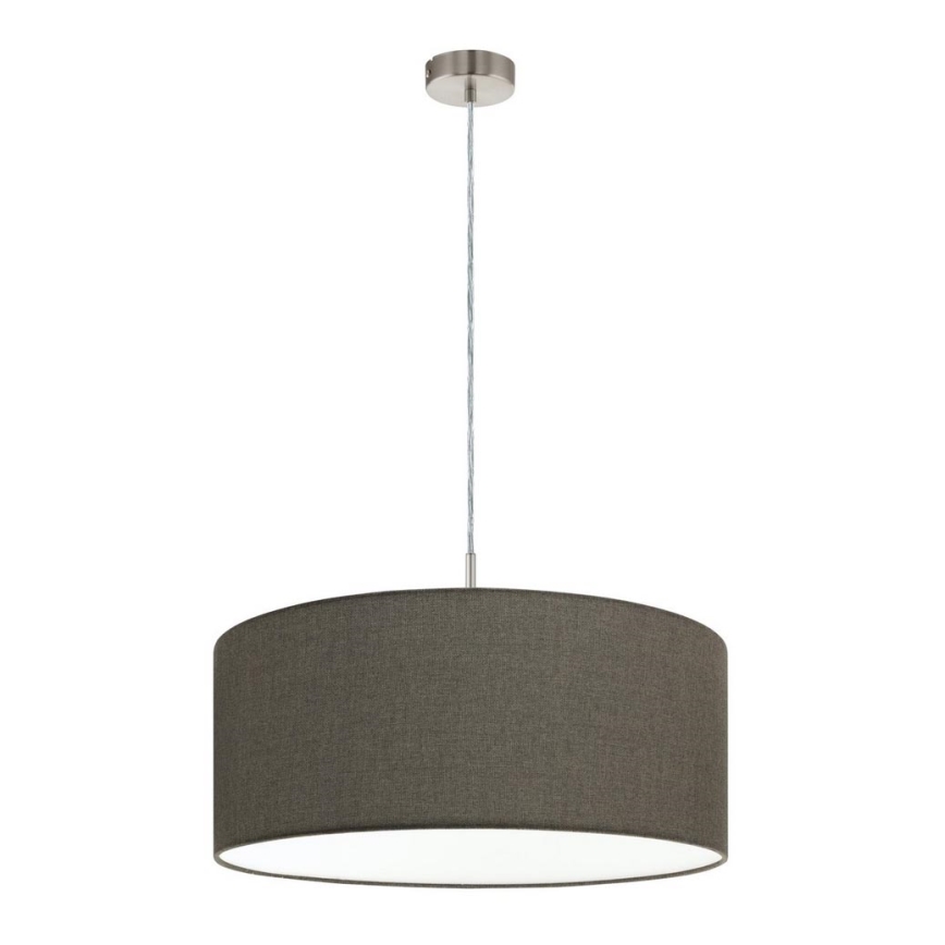 Eglo 79126 - Kattokruunu narulla PASTERI 1xE27/60W/230V ruskea