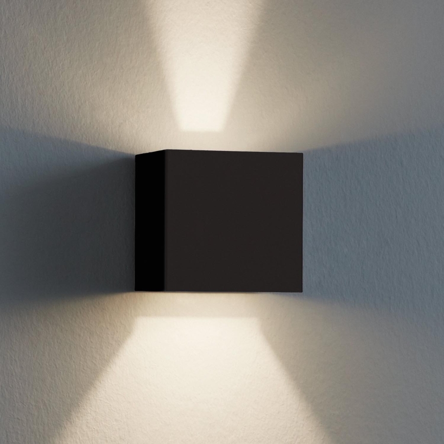 Eglo 79215 - LED-ulkoseinävalaisin CALPINO 2xLED/3,3W/230V 3000K IP54 musta