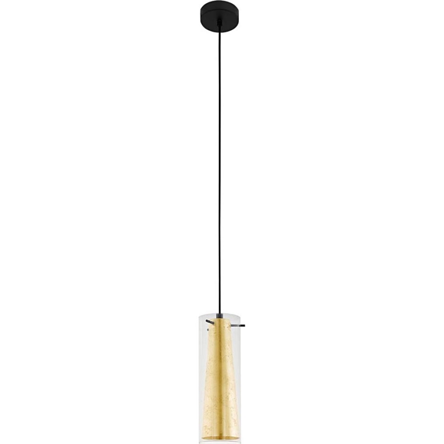 Eglo 79342 - Kattokruunu johdossa PINTO GOLD 1xE27/40W/230V kulta