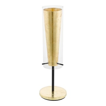 Eglo 79345 - Pöytävalaisin PINTO GOLD 1xE27/40W/230V kulta
