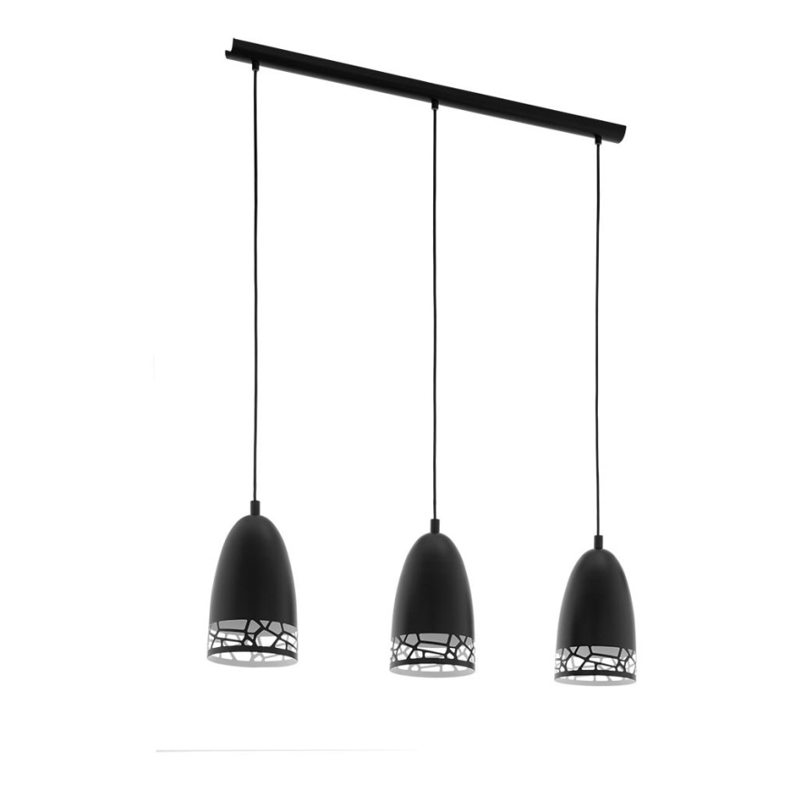 Eglo 79354 - Kattokruunu narulla SAVIGNANO 3xE27/60W/230V