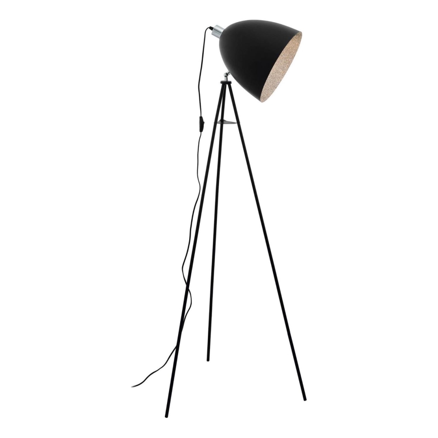 Eglo 79377 - Lattiavalaisin MAREPERLA 1xE27/60W/230V musta