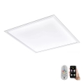 Eglo 79467 - Himmennettävä LED-kattovalaisin POZZALLO LED/21W/230V 2700-6500K 45x45 cm valkoinen + kauko-ohjaus