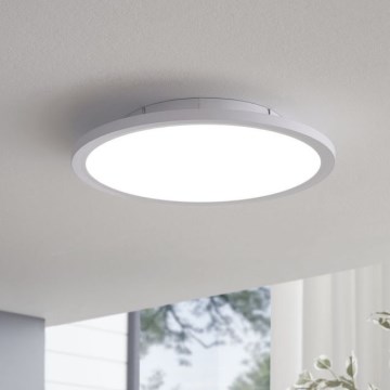 Eglo 79469 - Himmennettävä LED-kattovalaisin POZZALLO LED/21W/230V 2700-6500K valkoinen + kauko-ohjaus