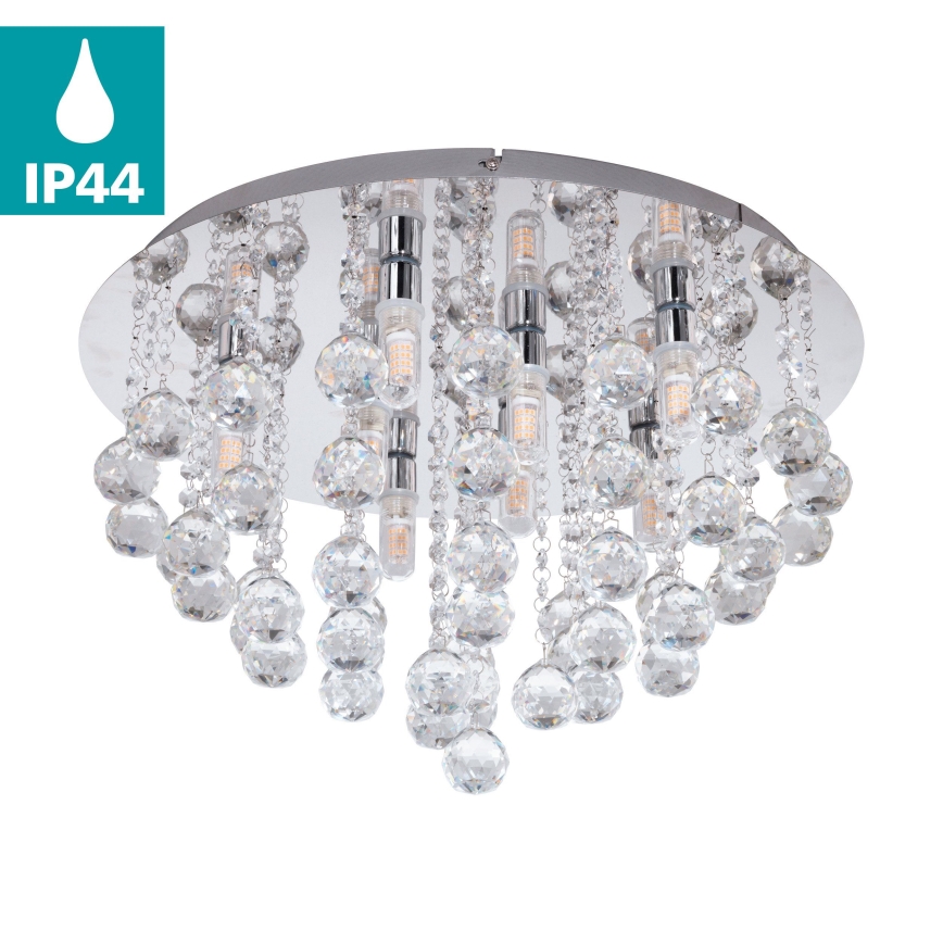 Eglo 79516 - LED-kattovalaisin kylpyhuoneeseen MONTEPRANDONE 8xG9/3W/230V IP44 kiiltävä kromi