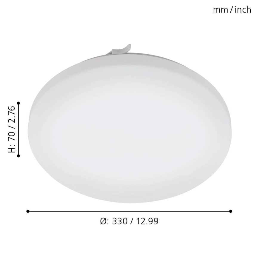 Eglo 79523 - LED-kattovalaisin kylpyhuoneeseen TUSCOLA LED/14,6W/230V IP44