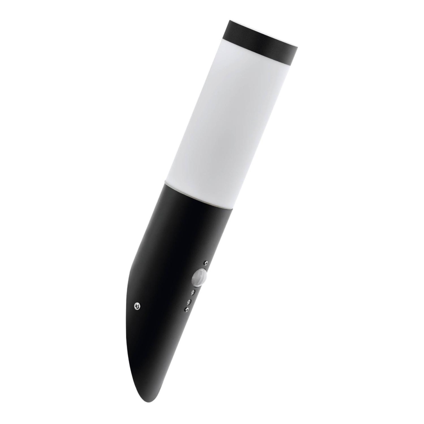Eglo 79544 - Ulkovalo anturilla MONTALLEGRO 1xE27/15W/230V IP44 musta