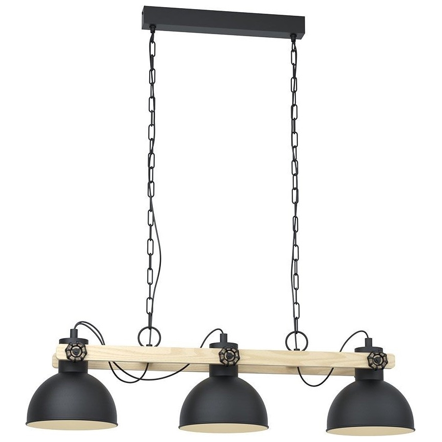 Eglo 79896 - Kattokruunu ketjussa LUBENHAM 3xE27/28W/230V