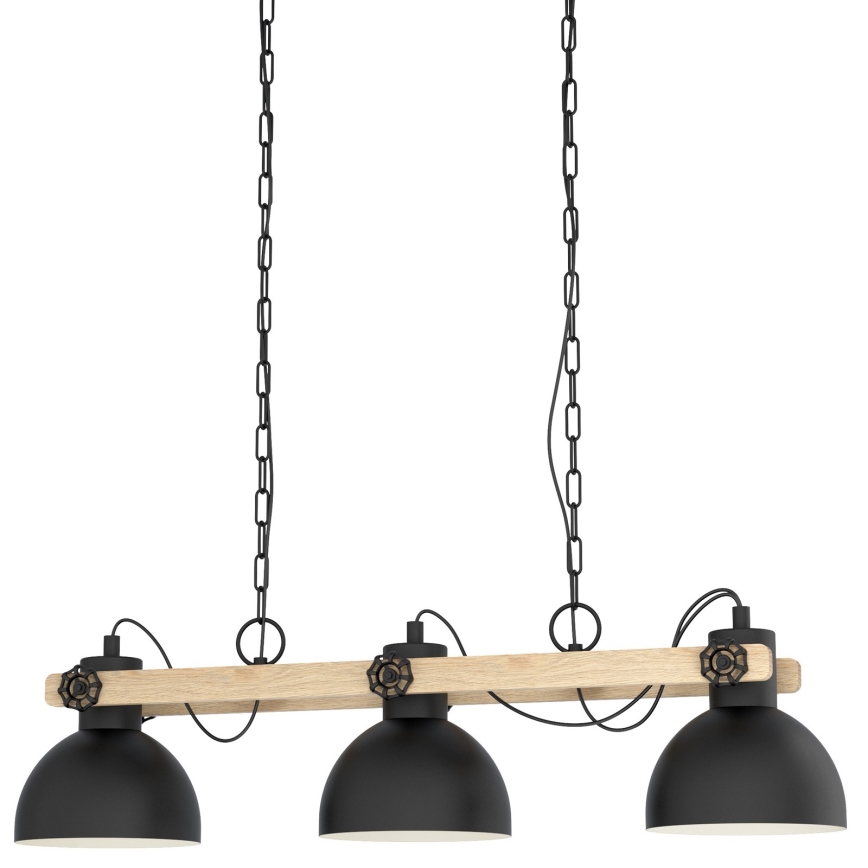 Eglo 79896 - Kattokruunu ketjussa LUBENHAM 3xE27/28W/230V