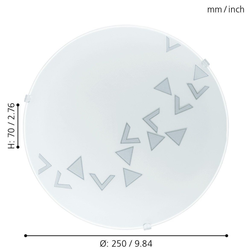 Eglo 80263 - Kattovalo MARS 1xE27/60W/230V