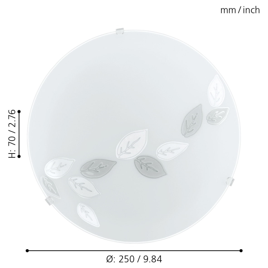 Eglo 80264 - Kattovalo MARS 1xE27/25W/230V