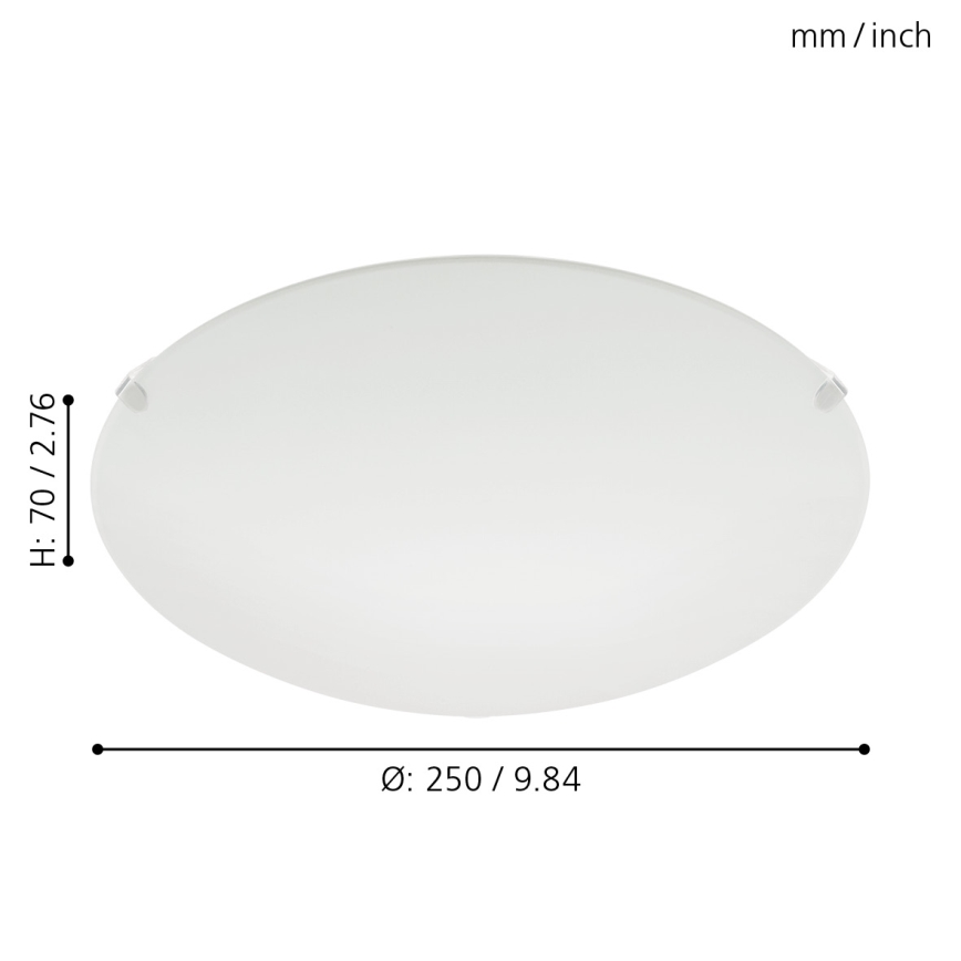 Eglo 80265 - Kiinteä kattovalaisin MARS 1xE27/25W/230V