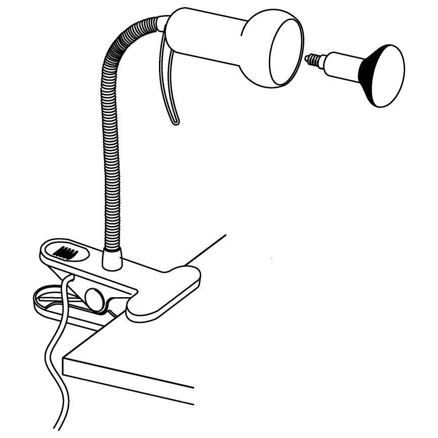 Eglo 81265 - Lamppu kiinnikkeellä FABIO 1xE14/40W/230V