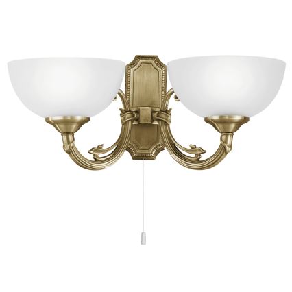 EGLO 82752 - Seinävalaisin SAVOY 2xE14/40W/230V