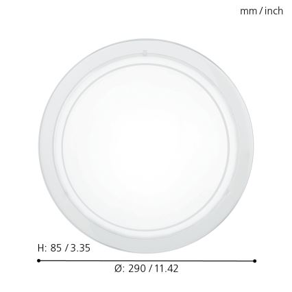 Eglo 83153 - Kattovalo PLANET 1 1xE27/60W/230V