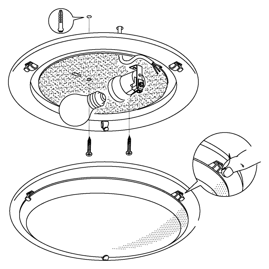 Eglo 83159 - Kattovalo PLANET 1 1xE27/60W/230V