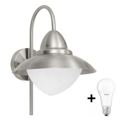 EGLO 83966 - LED-ulkoseinävalaisin SIDNEY 1xE27/8,5W - LED-polttimo ILMAISEKSI IP44