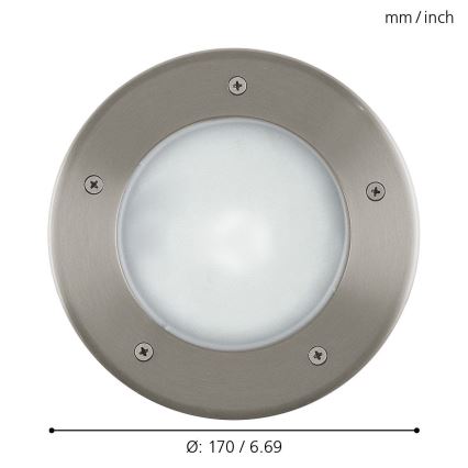 EGLO - Ulkoväylän valo 1xE27/15W/230V IP67