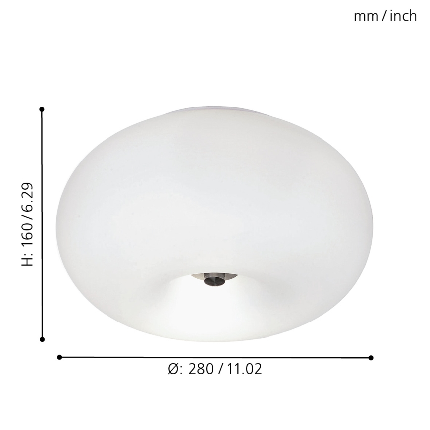 EGLO - Kattovalo OPTICA 2xE27/60W halkaisija 28 cm