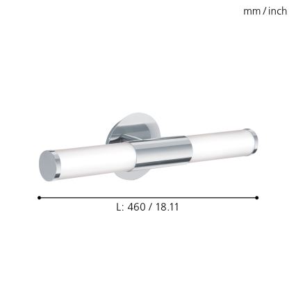 Eglo 87219 - Kylpyhuoneen seinävalaisin PALMERA 2xE14/40W/230V IP44