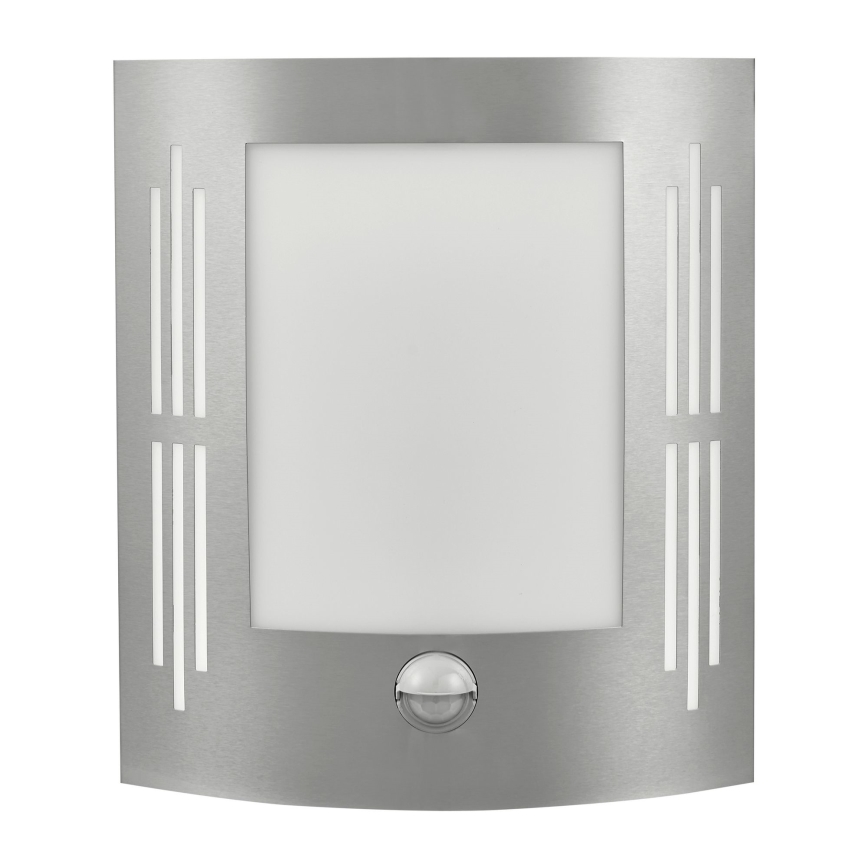 EGLO 88144 - Ulkoseinävalaisin anturilla CITY 1xE27/15W/230V IP44
