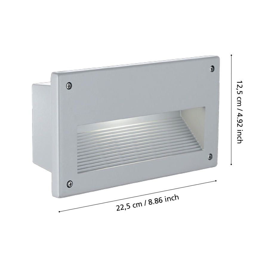 Eglo 88575 - Upotettu ulkovalaisin ZIMBA 1xE14/60W/230V IP44