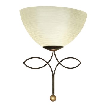 EGLO 89135 - Seinävalaisin BELUGA 1xE27/60W antiikkiruskea