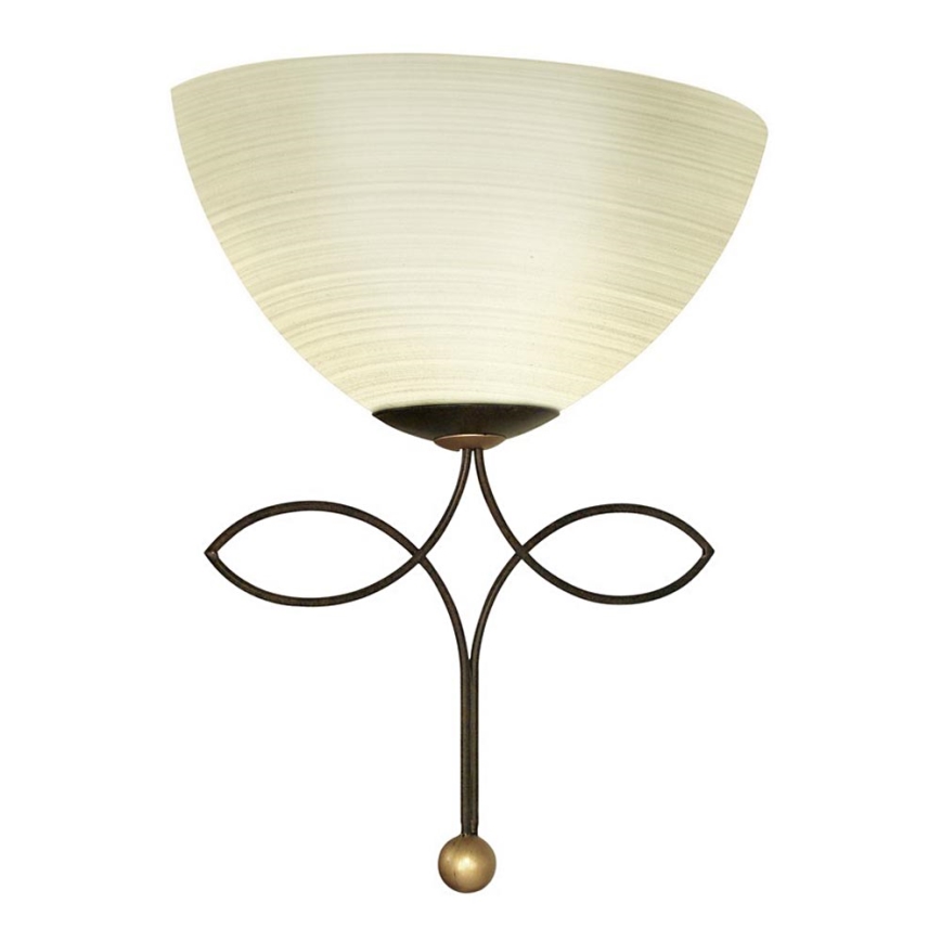 EGLO 89135 - Seinävalaisin BELUGA 1xE27/60W antiikkiruskea