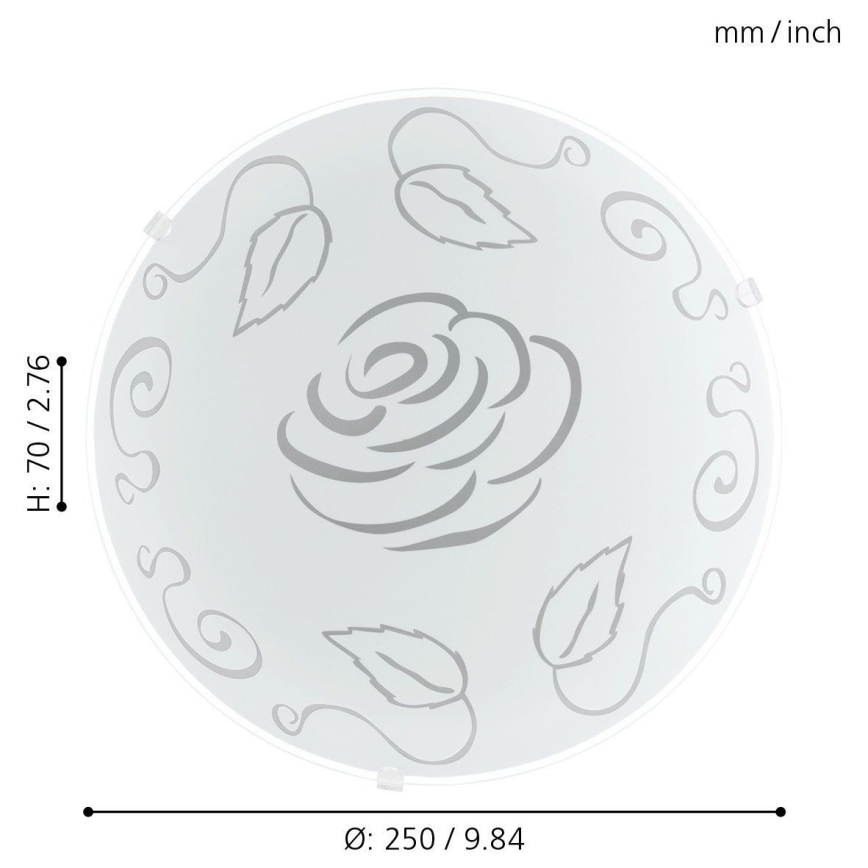 Eglo 89238 - Kattovalo MARS 1 1xE27/60W/230V