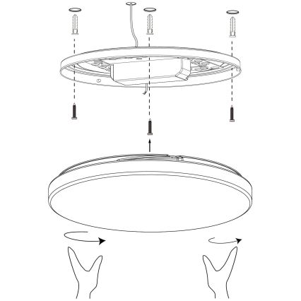 Eglo - LED Himmennettävä kattovalo LED/19,2W/230V 2700-6500K ZigBee