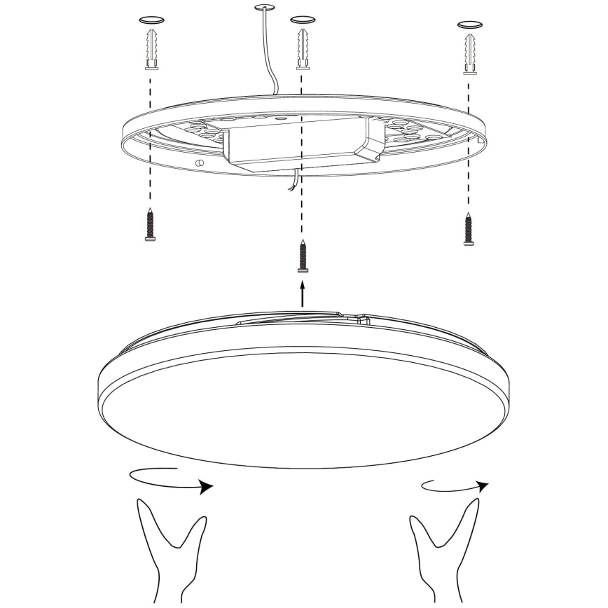 Eglo - LED Himmennettävä kattovalo LED/19,2W/230V 2700-6500K ZigBee