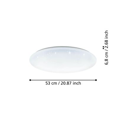 Eglo - LED Himmennettävä kattovalo LED/44,8W/230V 2700-6500K ZigBee