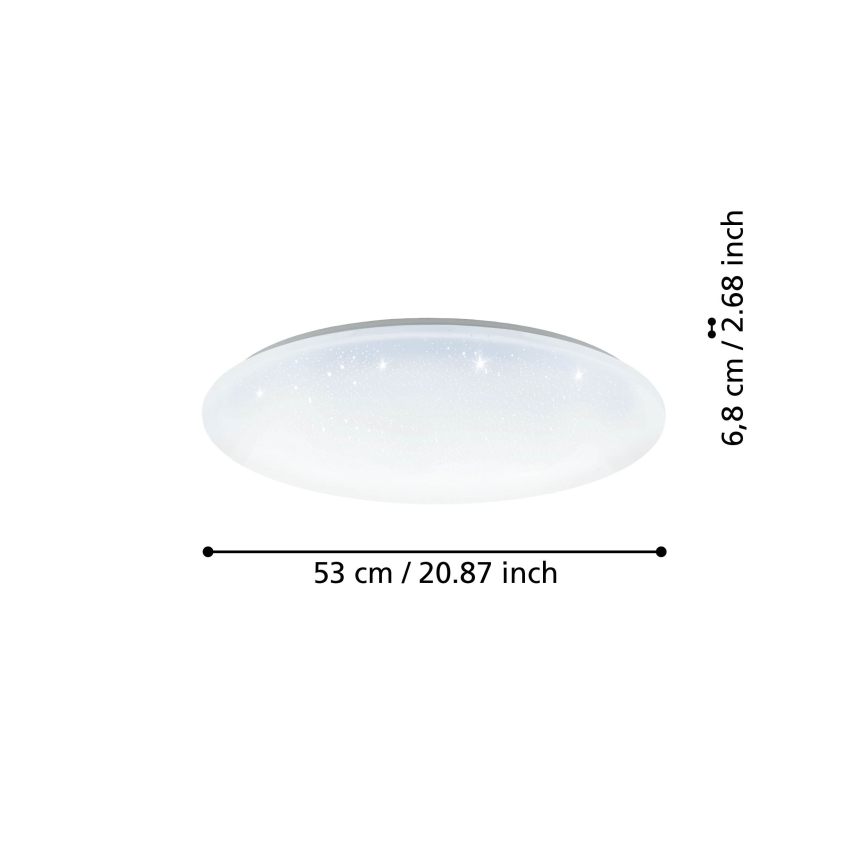 Eglo - LED Himmennettävä kattovalo LED/44,8W/230V 2700-6500K ZigBee