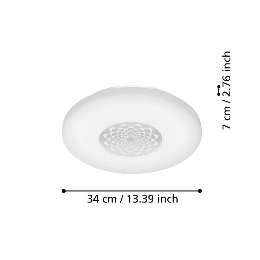 Eglo - LED himmennettävä kattovalaisin LED/15,6W/230V 2700-6500K