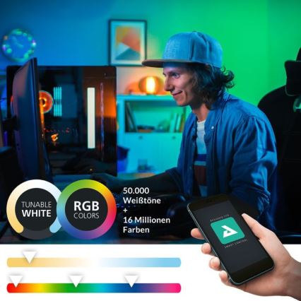 Eglo - LED RGBW Himmennettävä kylpyhuoneen peilivalo 15,6W/230V IP44 ZigBee