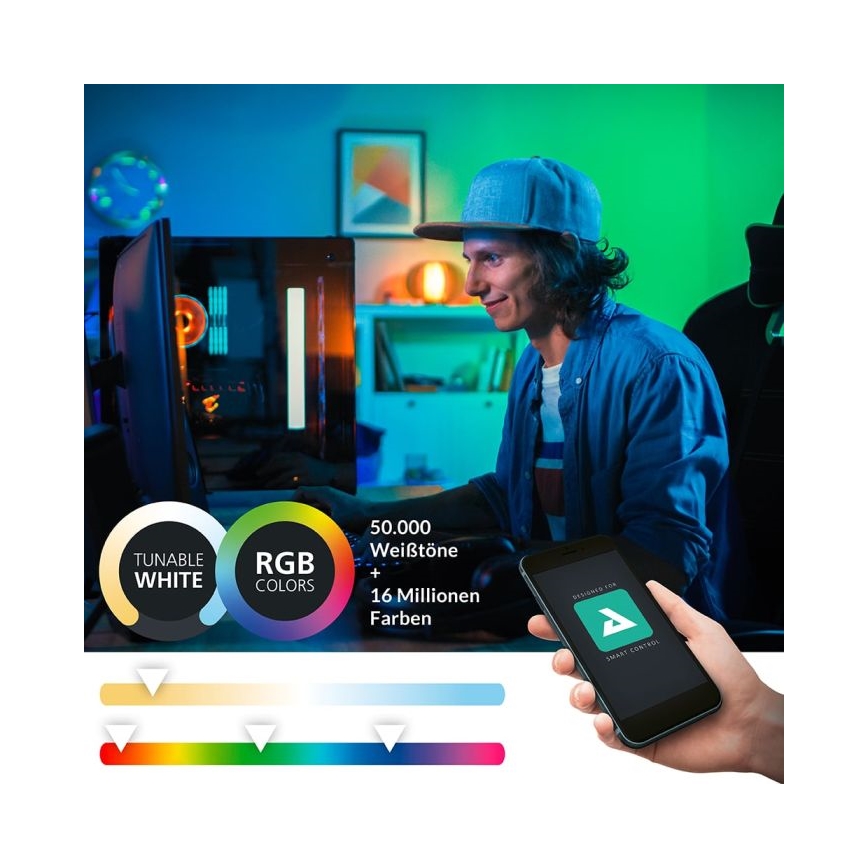 Eglo - LED RGBW Himmennettävä kylpyhuoneen peilivalo 15,6W/230V IP44 ZigBee