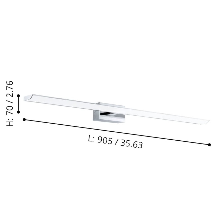 Eglo - LED RGBW Himmennettävä kylpyhuoneen peilivalo 21,5W/230V IP44 ZigBee