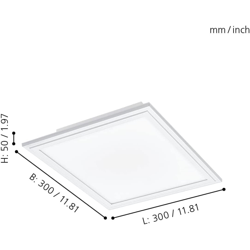 Eglo - LED Himmennettävä kattovalo LED/15,3W/230V valkoinen ZigBee
