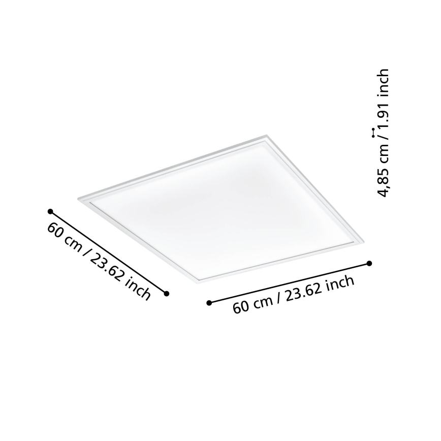 Eglo - LED himmennettävä kattovalaisin LED/33W/230V 2700-6500K valkoinen ZigBee