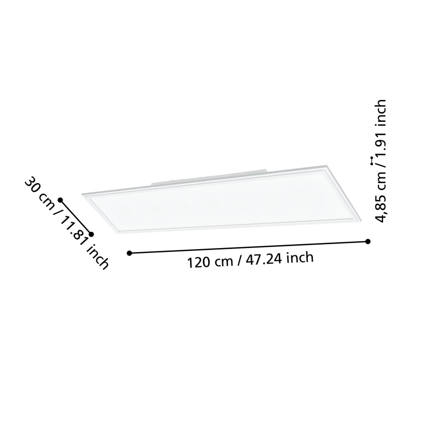 Eglo - LED Himmennettävä kattovalo LED/33,5W/230V valkoinen ZigBee