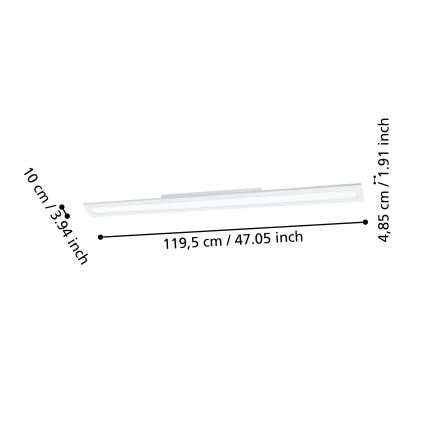 Eglo - LED Himmennettävä kattovalo LED/33,5W/230V 2700-6500K valkoinen ZigBee