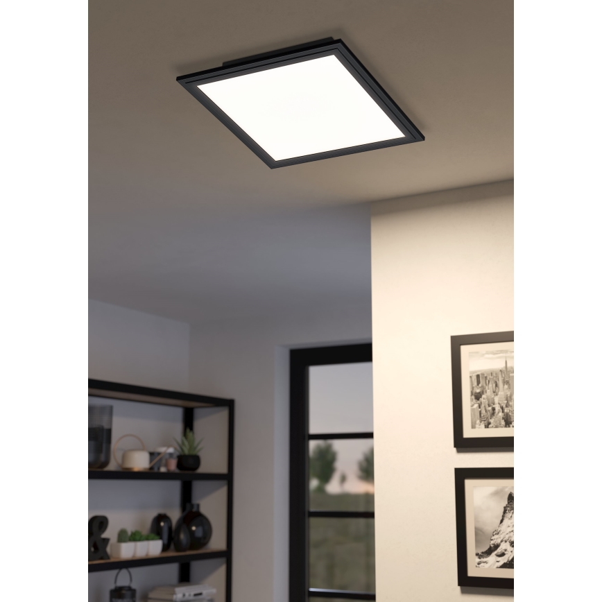 Eglo - LED Himmennettävä kattovalo LED/15,3W/230V 2700-6500K musta ZigBee