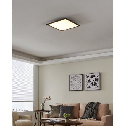 Eglo - LED Himmennettävä kattovalo LED/21,5W/230V musta ZigBee