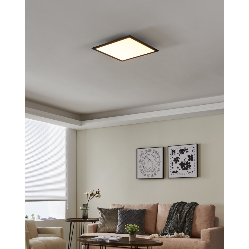 Eglo - LED Himmennettävä kattovalo LED/21,5W/230V musta ZigBee