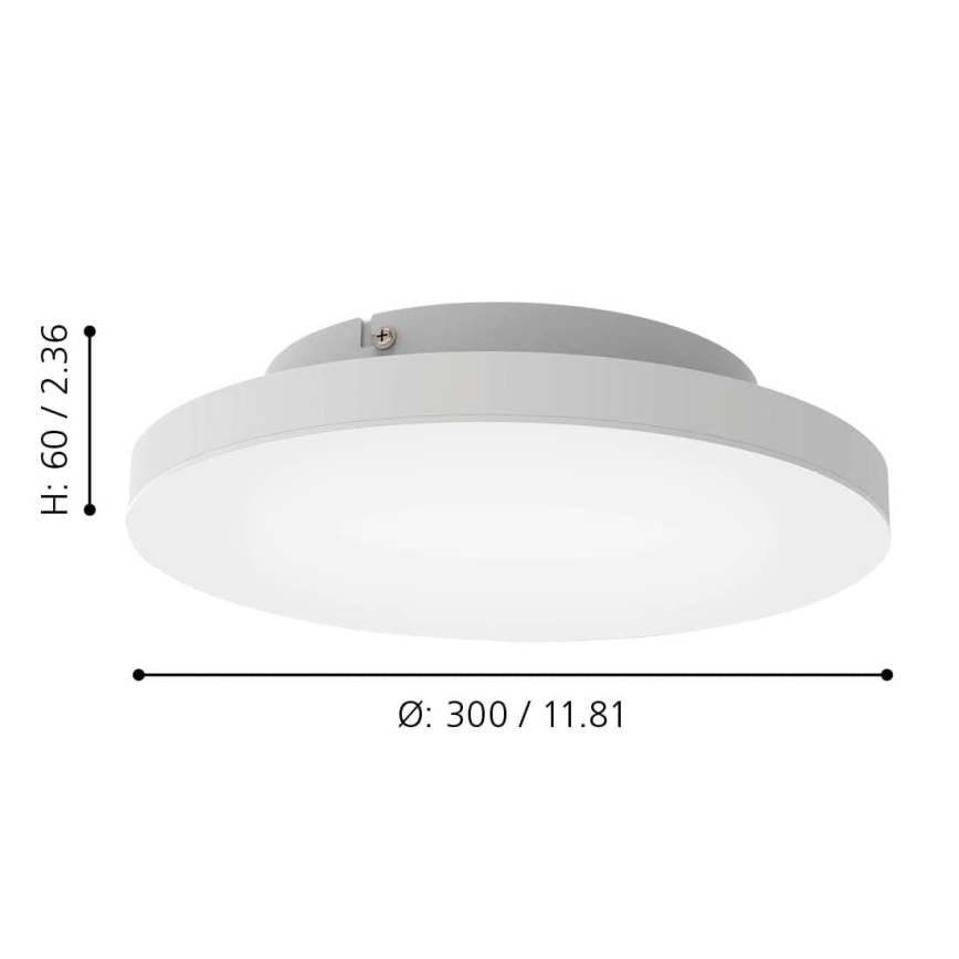 Eglo - LED RGBW Himmennettävä kattovalo LED/15,7W/230V ZigBee