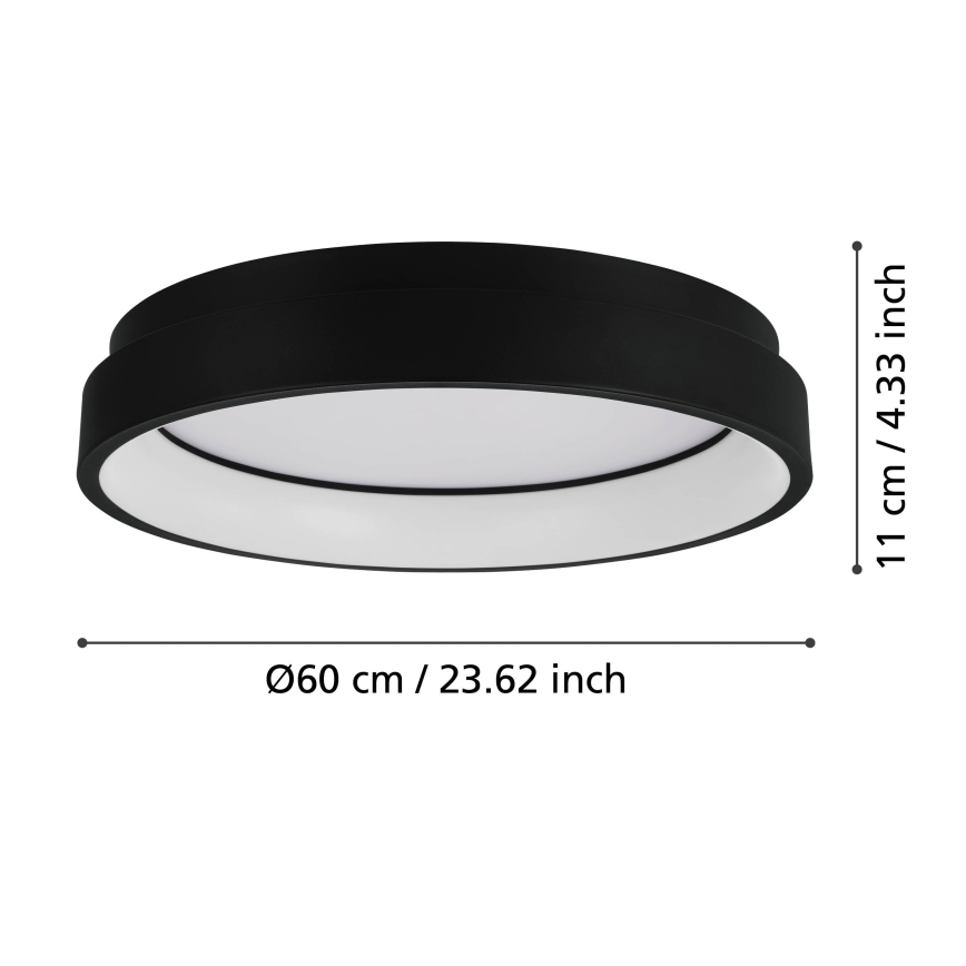 Eglo - LED RGBW Himmennettävä kattovalo LED/26W/230V ZigBee