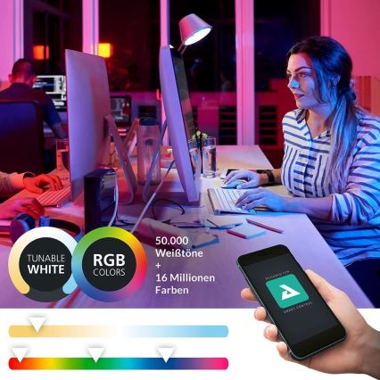 Eglo - LED RGBW Himmennettävä seinävalo LED/16W/230V ZigBee