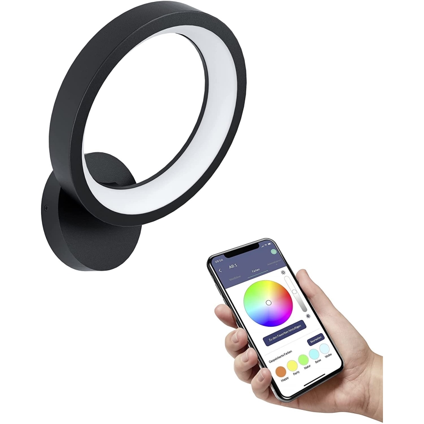 Eglo - LED RGBW Himmennettävä seinävalo LED/16W/230V ZigBee