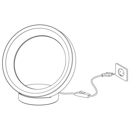 Eglo - LED RGBW Himmennettävä pöytälamppu LED/16W/230V ZigBee